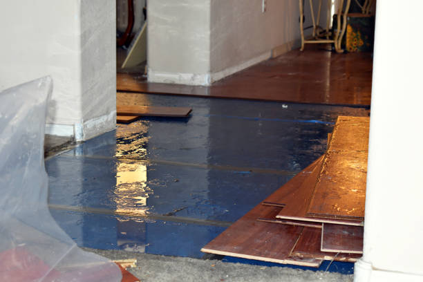 Professional Crawl Space Water Removal technician working in Wells, ME